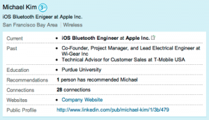 Michael Kim LinkedIn