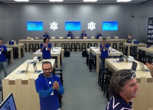 L'interno dello Store durante la giornata di Anteprima