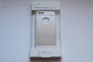 moshi iGlaze armour for iPhone silver, immagine frontale della scatola - TheAppleLounge.com