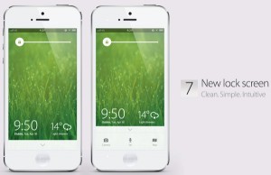 iOS 7 lock screen concept