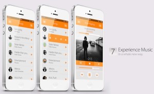 music ios 7 concept design