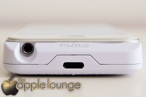 iPhone 5 Battery Bank Cover by Puro, particolare con il telefono inserito - TheAppleLounge.com